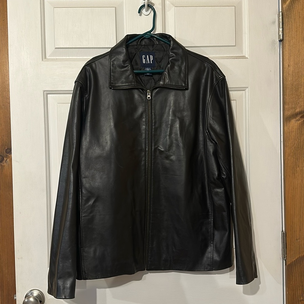 Men’s Leather Classic Gap Jacket